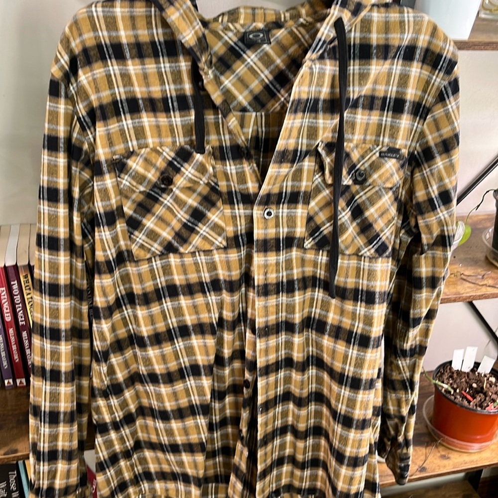Oakley hooded flannel